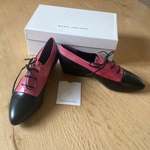 Marc Jacobs pink and black Oxfords size EU 38/US 9 New in box